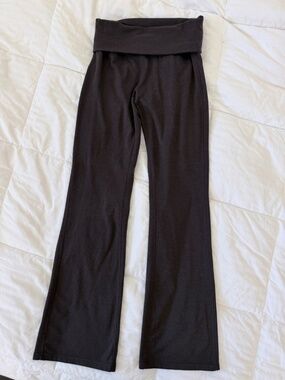 Chrome Riot Brown Foldover Flare Leggings XS